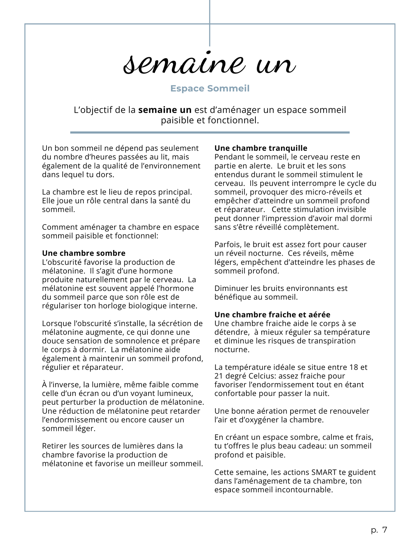 S'endormir Paisiblement : carnet d'actions et de réflexions